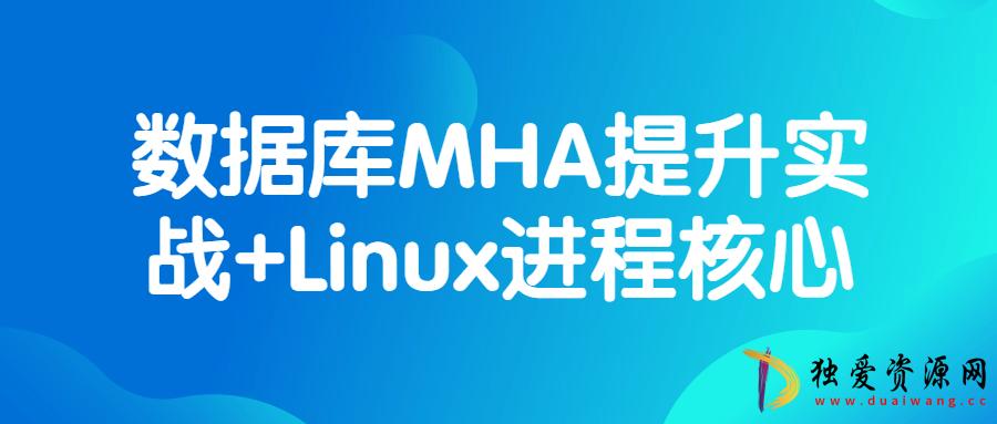数据库MHA提升实战+Linux进程核心课