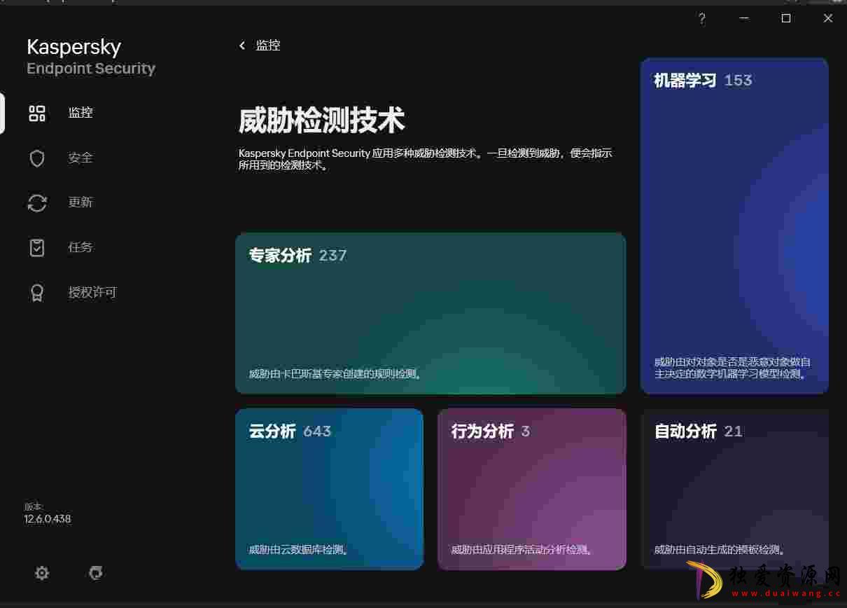卡巴斯基v12.6.0.438 最尖端科技杀毒软件