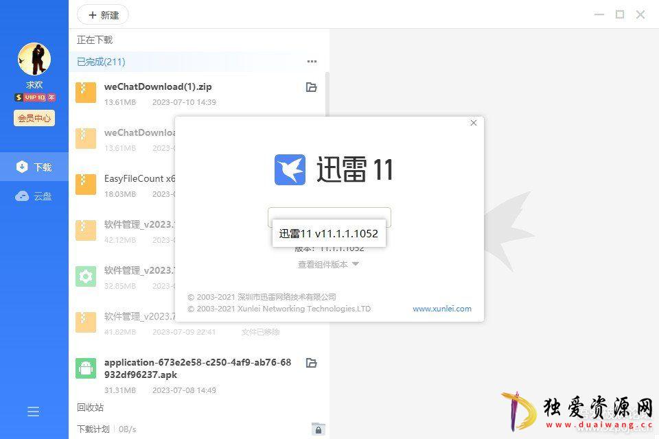 迅雷电脑版v11.1.12解锁会员版不限速绿色便携版